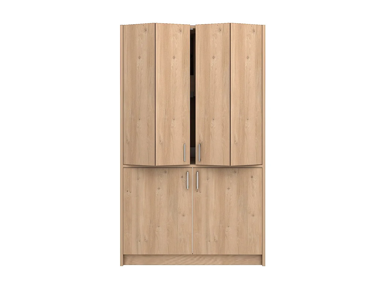 Cucina salvaspazio a scomparsa Fold Evolution colore rovere e elettrodomestici inclusi 125x62x208H