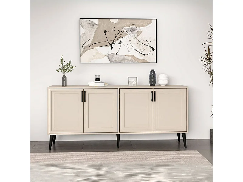 Madia Prime colore cashmere 180x45x80H - Eleganza e funzionalità per la tua casa