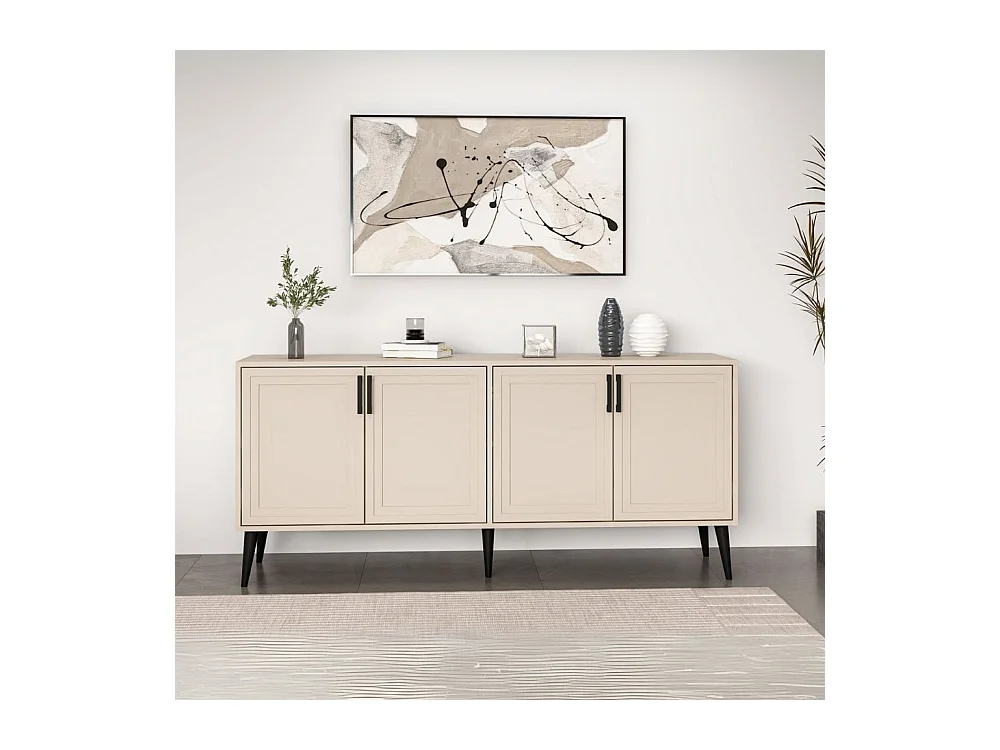 Madia Prime colore cashmere 180x45x80H - Eleganza e funzionalità per la tua casa