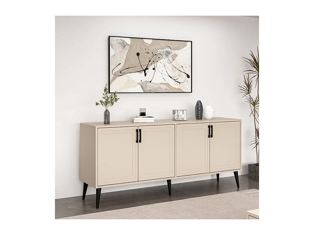 Madia Prime colore cashmere 180x45x80H - Eleganza e funzionalità per la tua casa