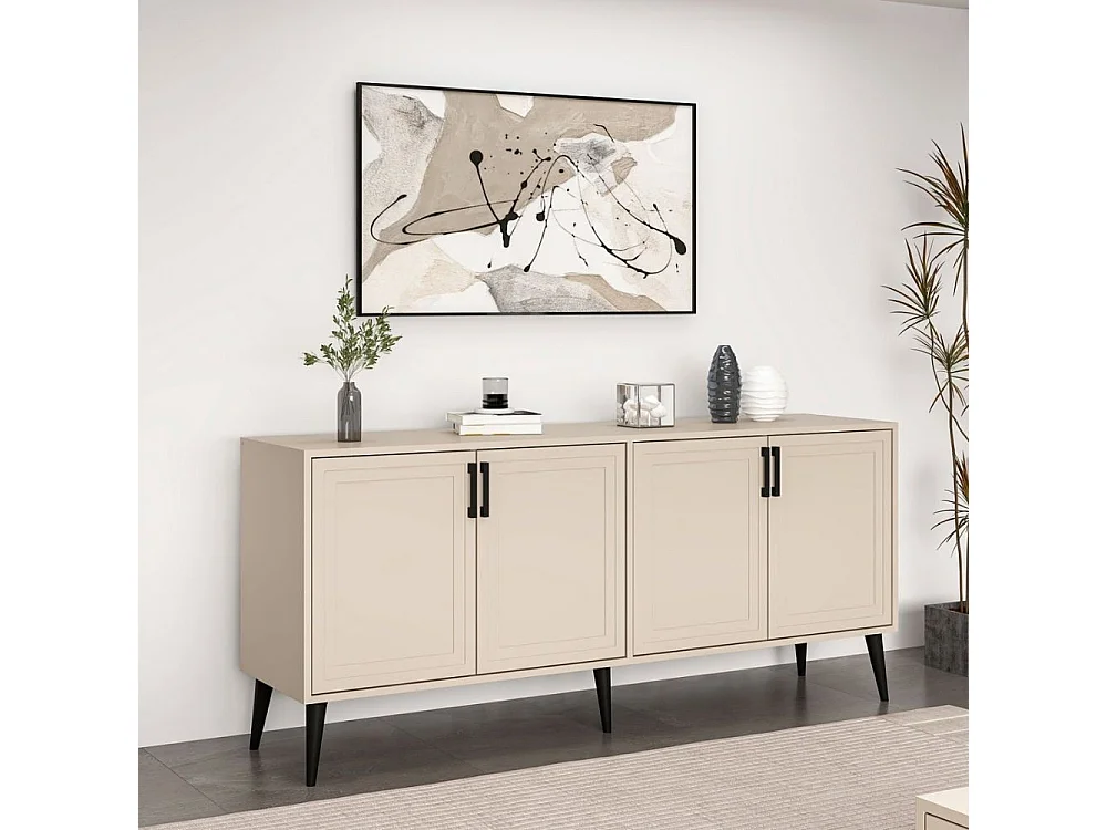 Madia Prime colore cashmere 180x45x80H - Eleganza e funzionalità per la tua casa