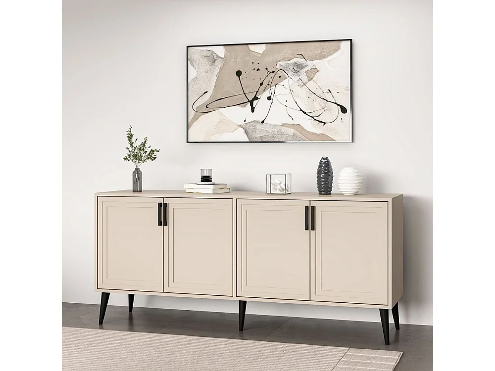 Madia Prime colore cashmere 180x45x80H - Eleganza e funzionalità per la tua casa