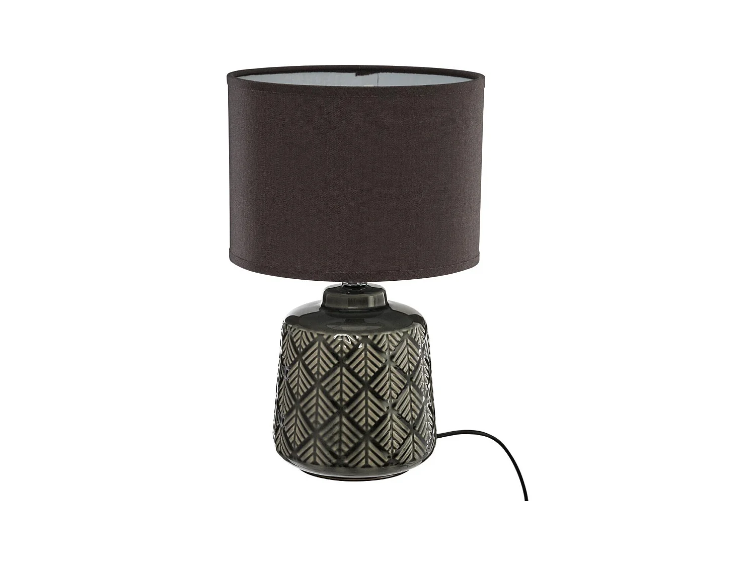 Lampe à poser en céramique décorée H 35 cm