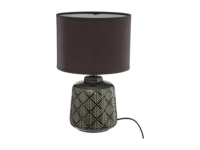 Lampe à poser en céramique décorée H 35 cm