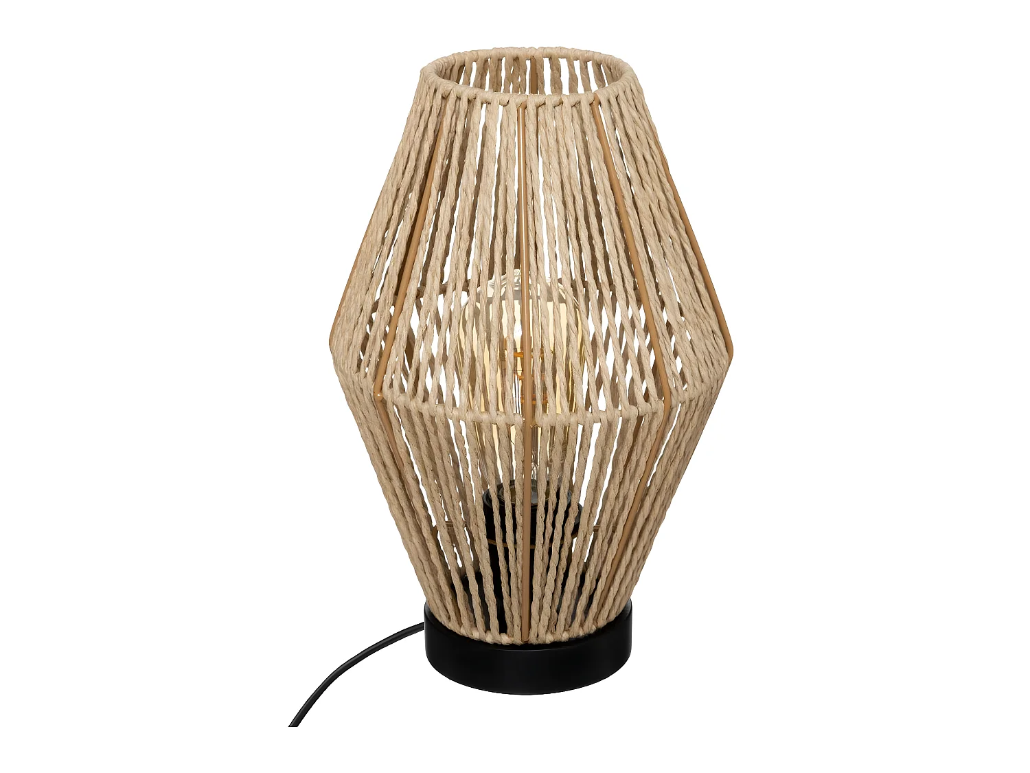 Lampe à poser Corde Nature H 32 cm