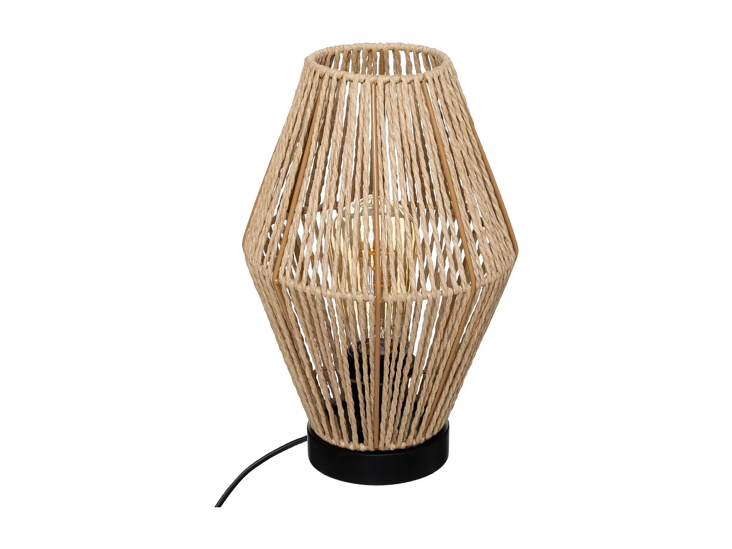 Lampe à poser Corde Nature H 32 cm