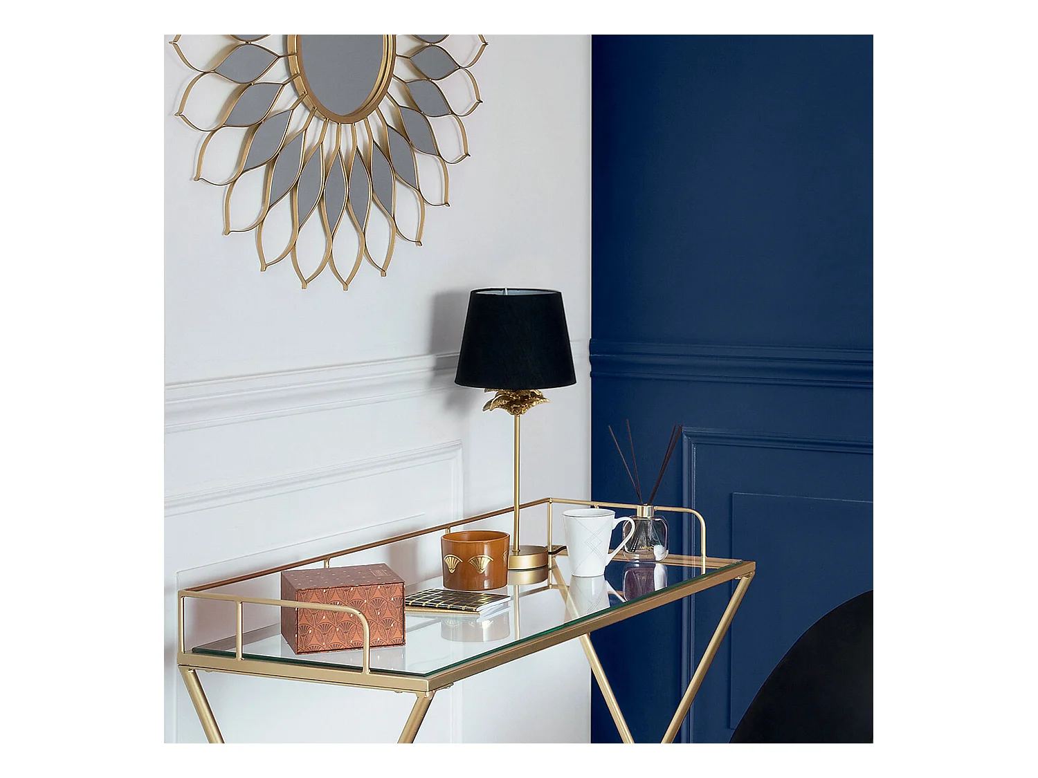 Lámpara de palmera, recta