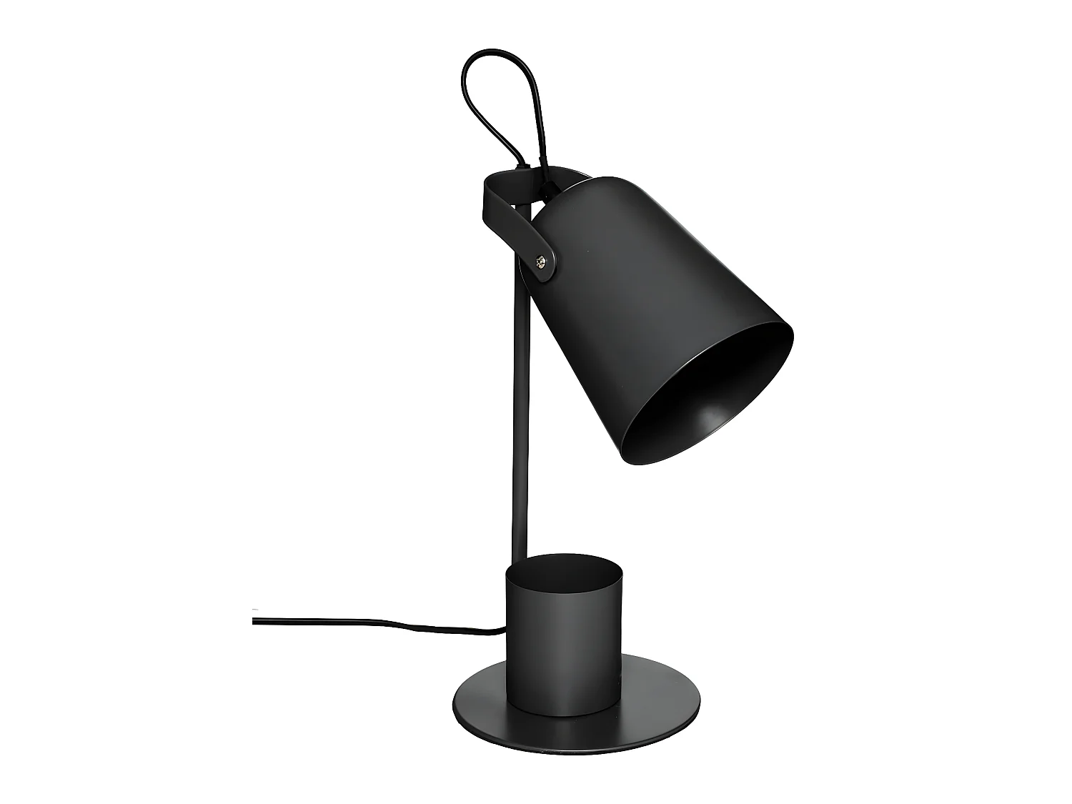 Lampe à poser en Métal Noir H 34 cm