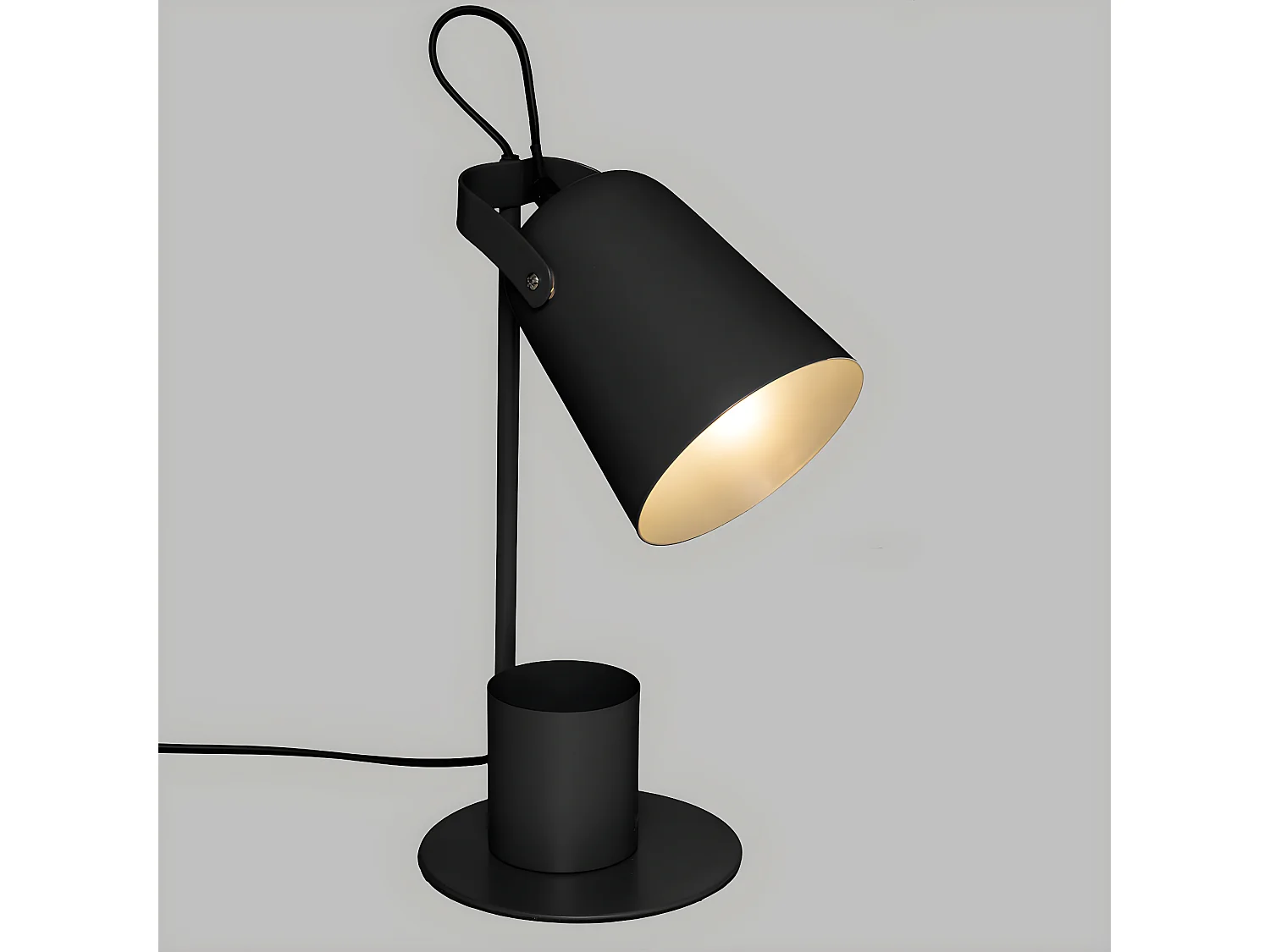 Lampe à poser en Métal Noir H 34 cm