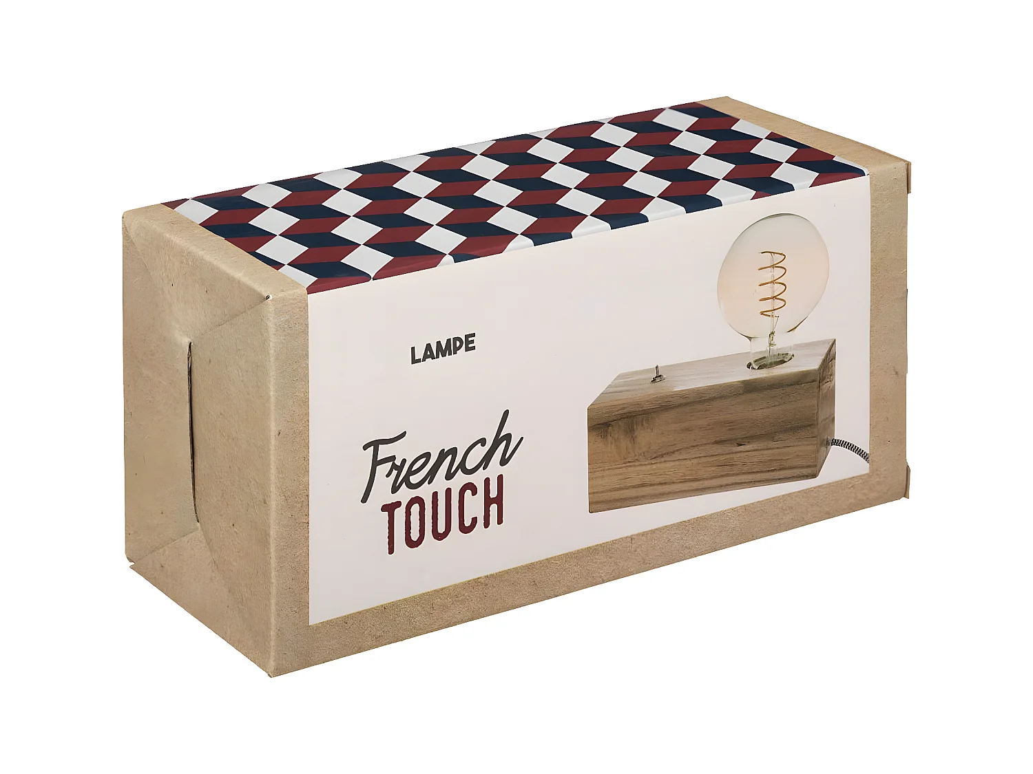 Lampe Socle en Bois Rétro et Vintage