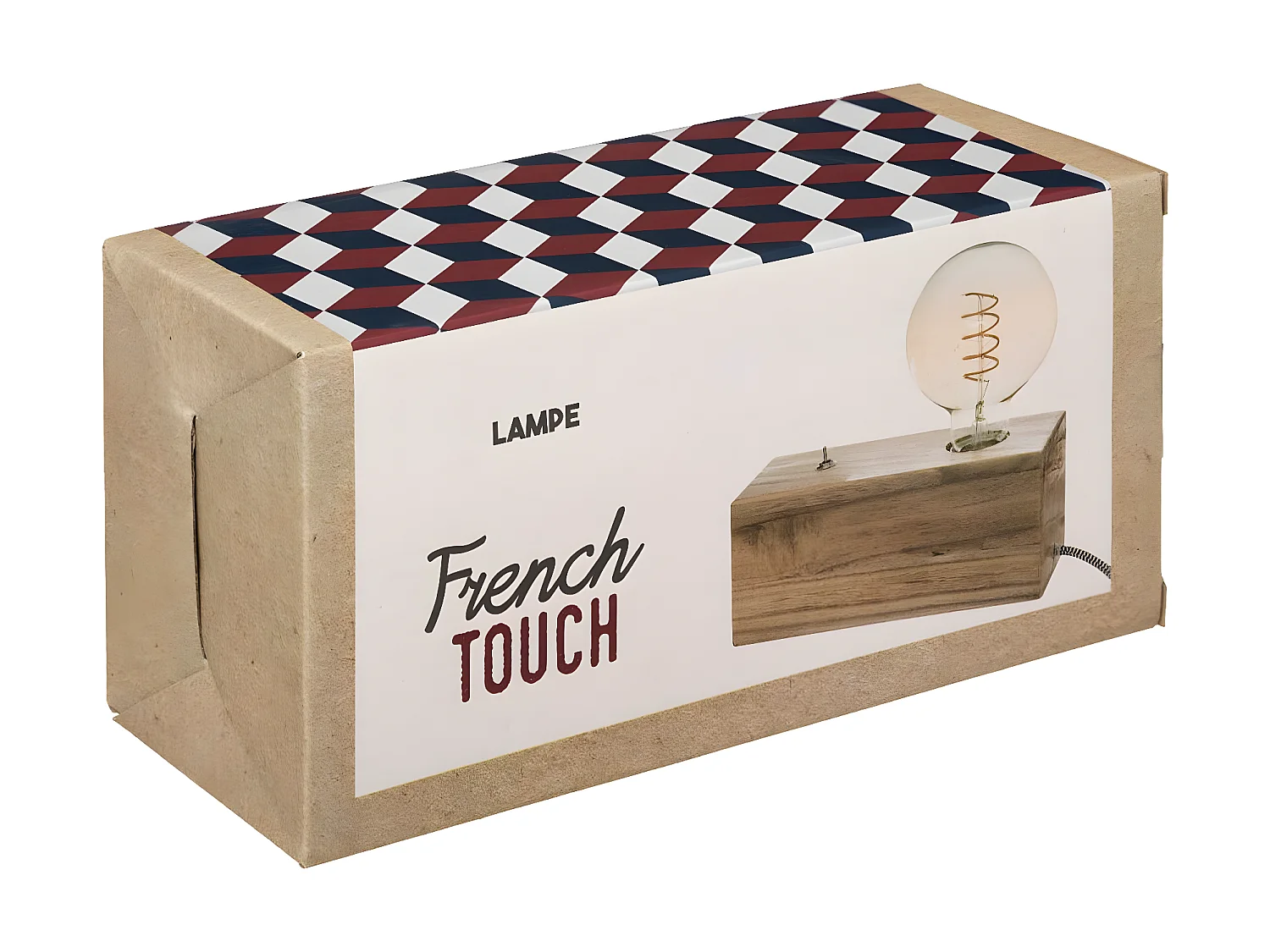 Lampe Socle en Bois Rétro et Vintage