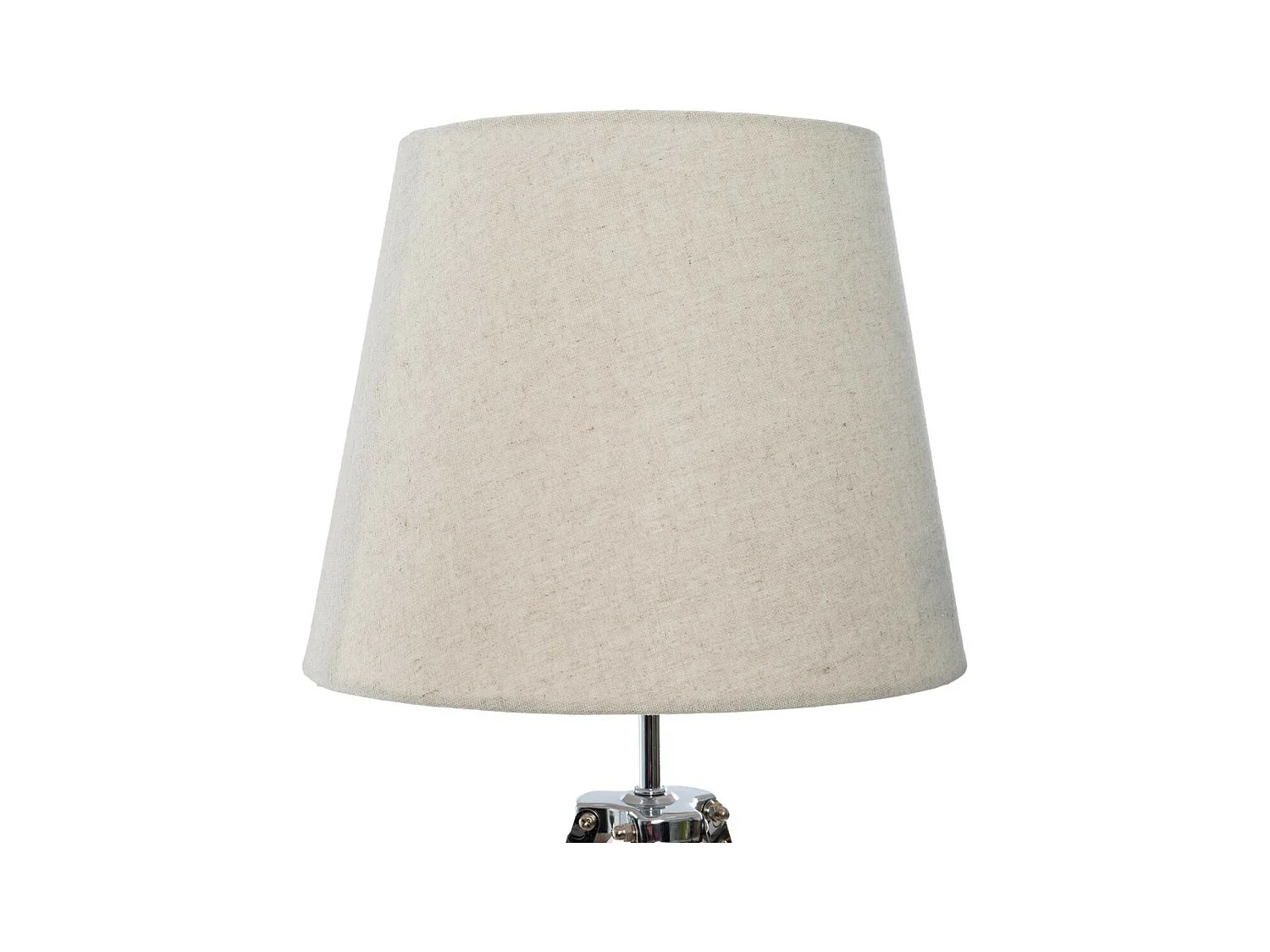 Lampe Trépied en Bambou et  Abat-jour en Beige H 58 cm
