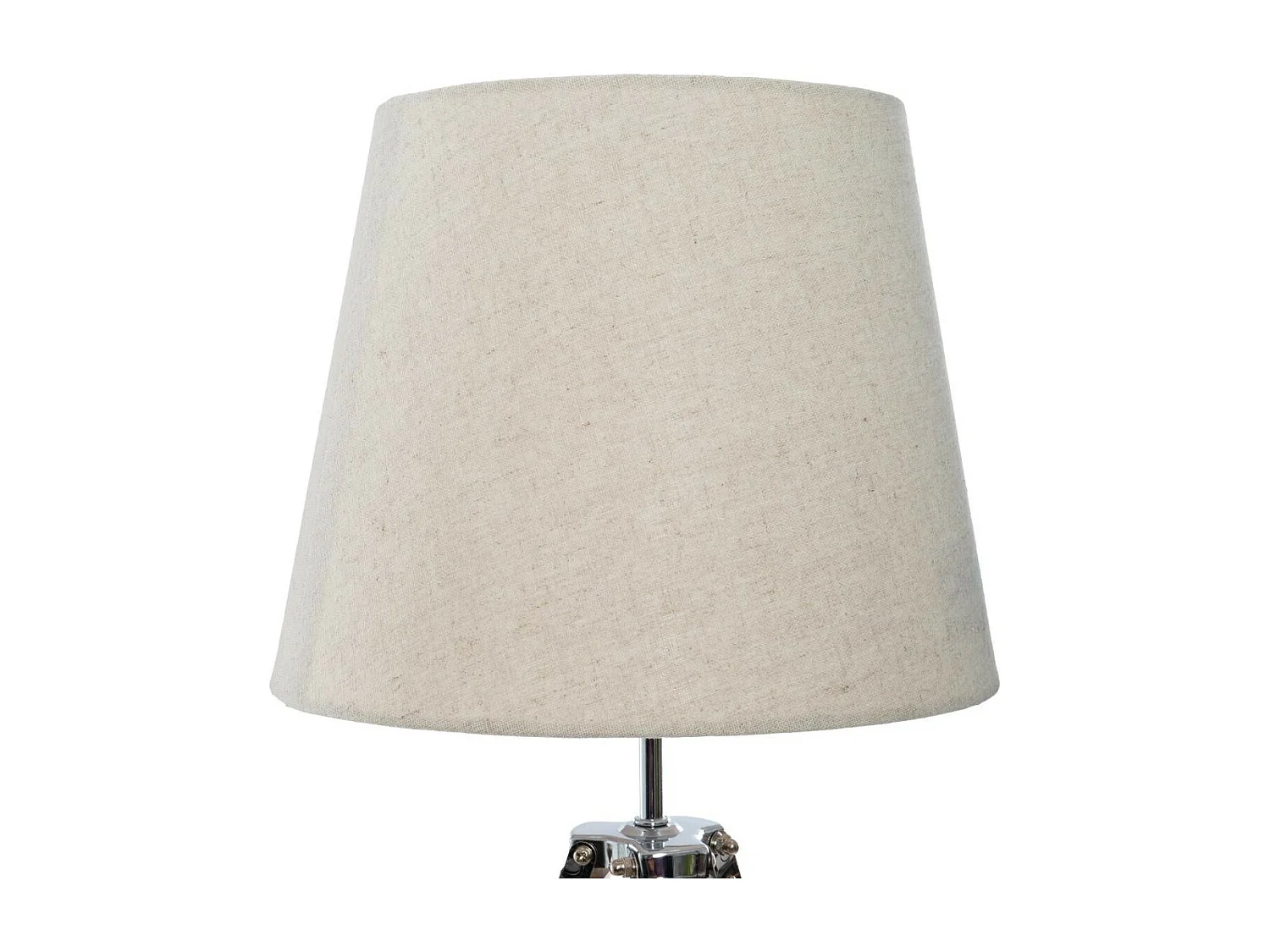 Lampe Trépied en Bambou et  Abat-jour en Beige H 58 cm