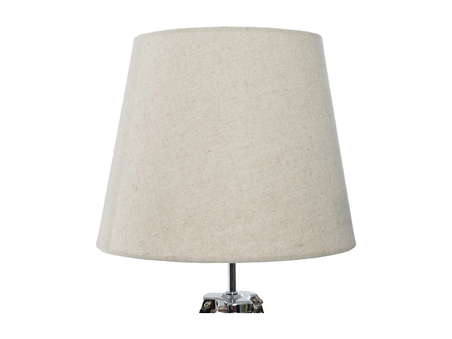 Lampe Trépied en Bambou et  Abat-jour en Beige H 58 cm
