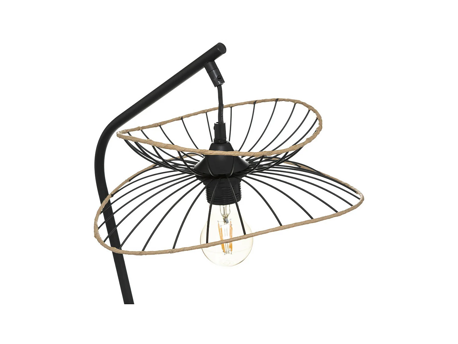 Lampe à poser en Métal Noir H 50 cm