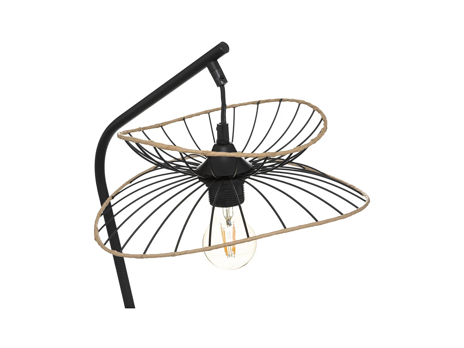 Lampe à poser en Métal Noir H 50 cm