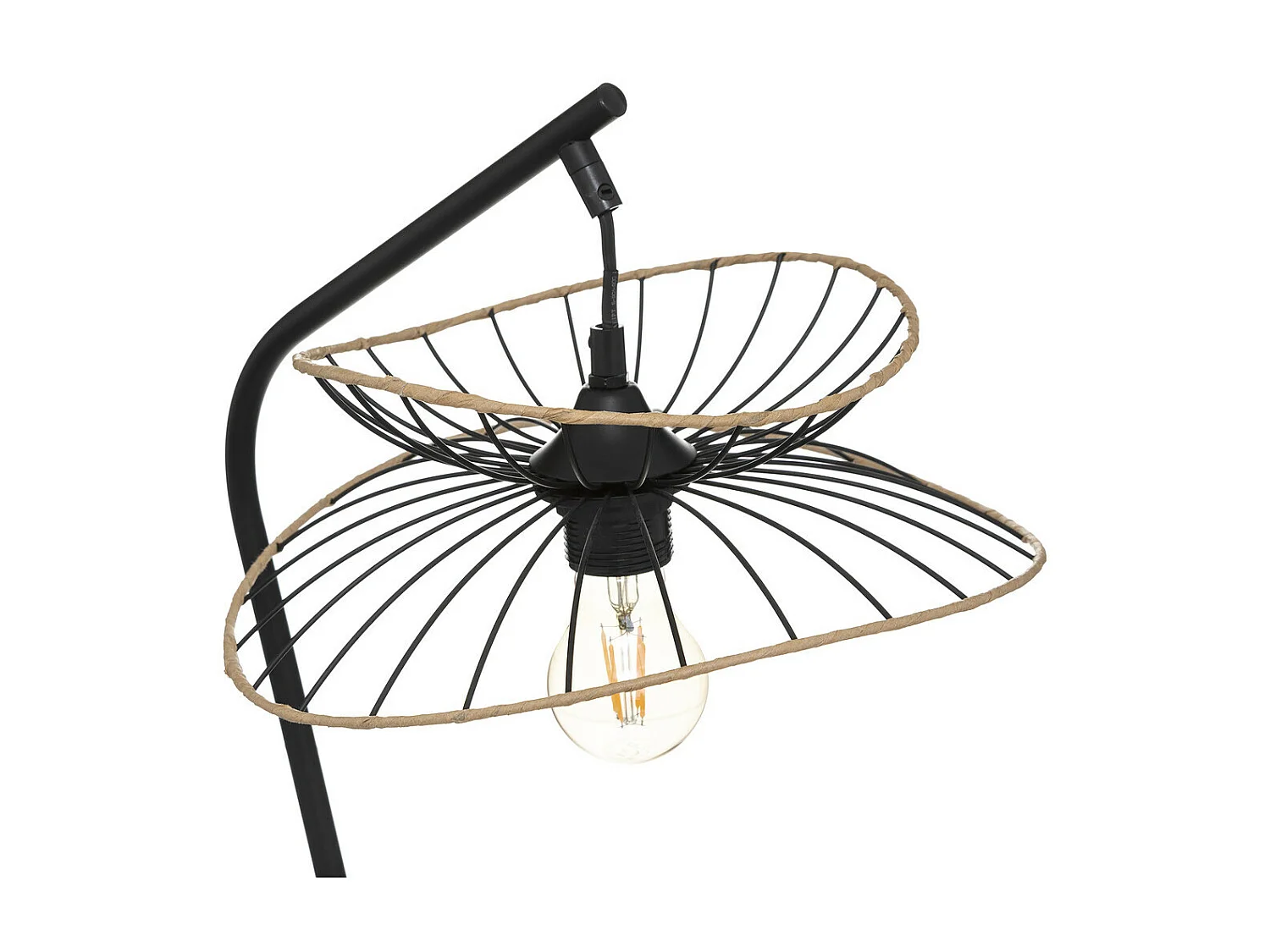 Lampe à poser en Métal Noir H 50 cm