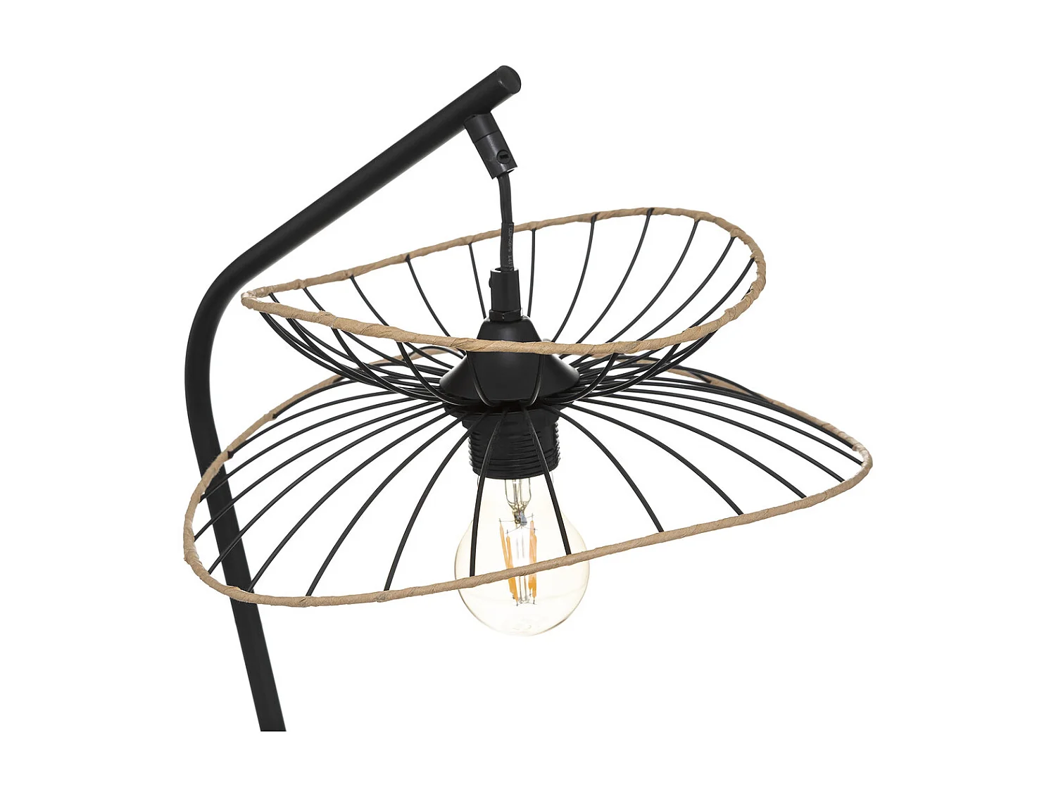 Lampe à poser en Métal Noir H 50 cm