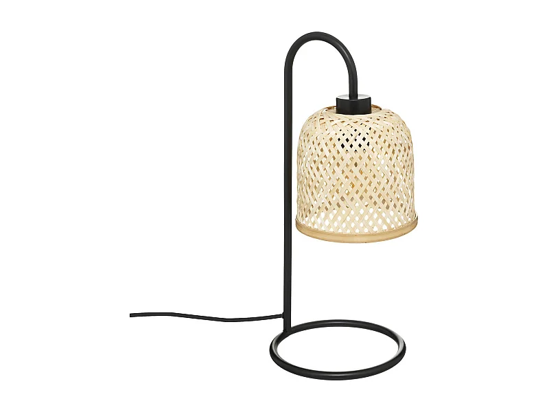 Lampe à poser en Bambou et Métal H 43.5 cm