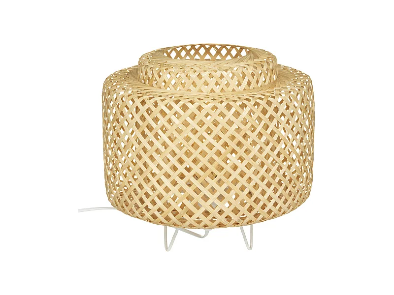 Lampe à poser en Bambou naturel D 25 cm
