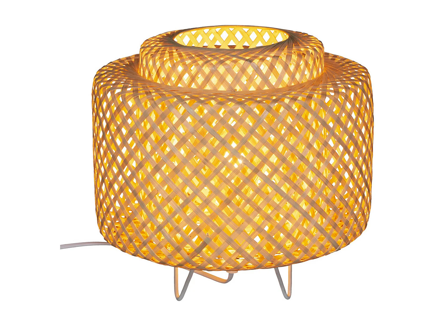 Lampe à poser en Bambou naturel D 25 cm