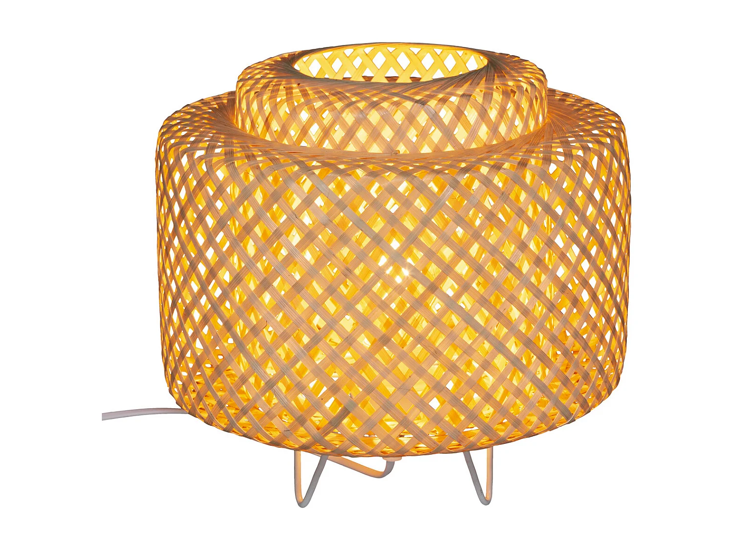 Lampe à poser en Bambou naturel D 25 cm