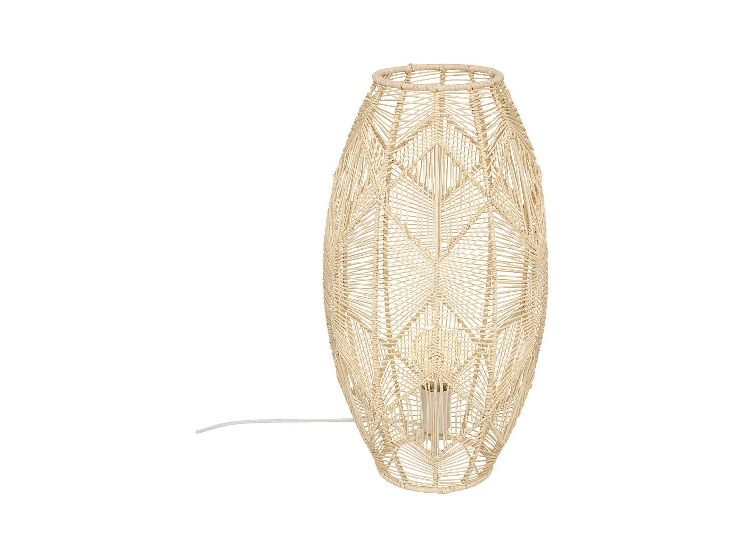 Lampe à poser en Rotin H 48 cm