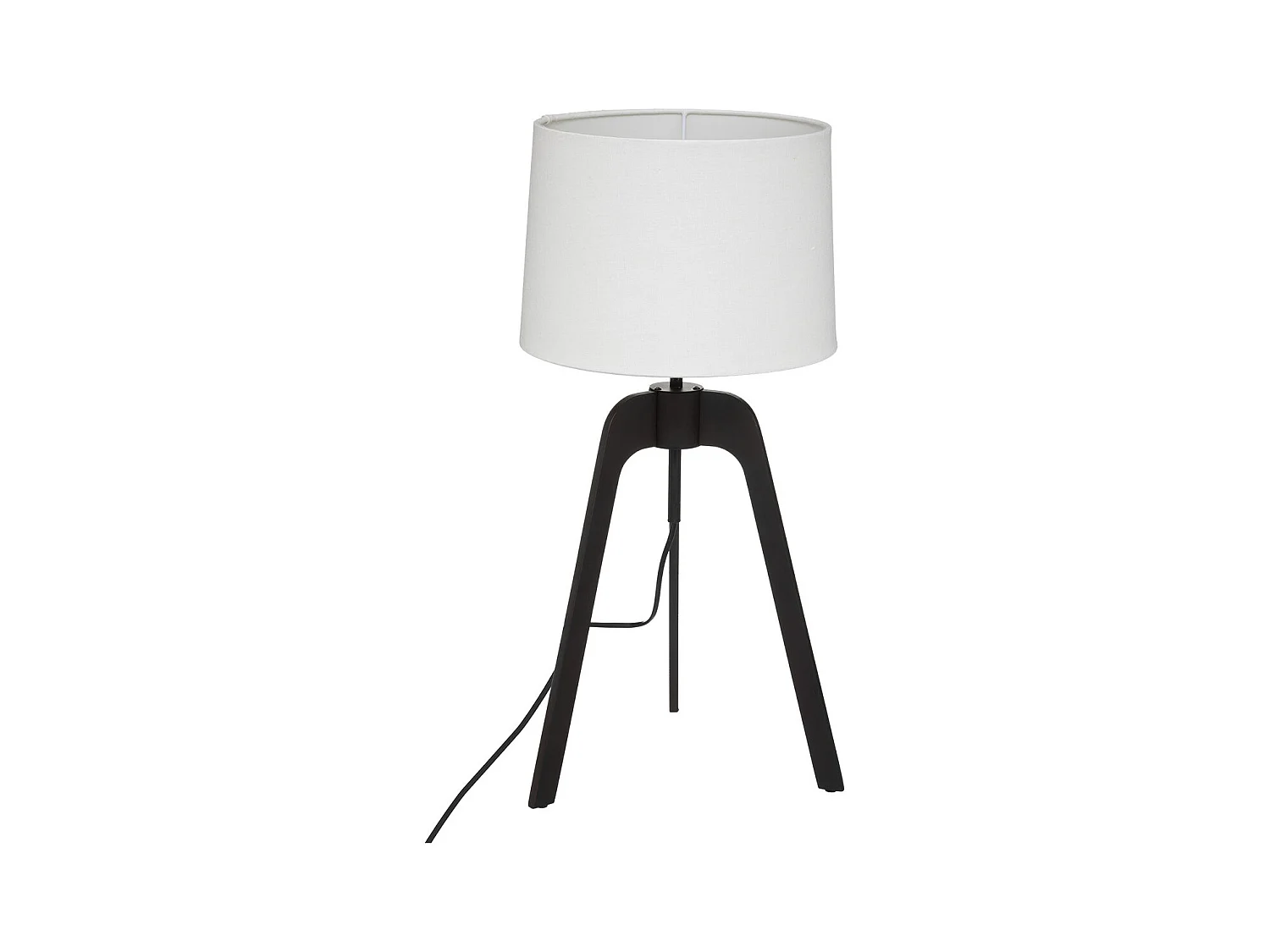 Lampe trépied en Bambou et Métal H 58.5 cm