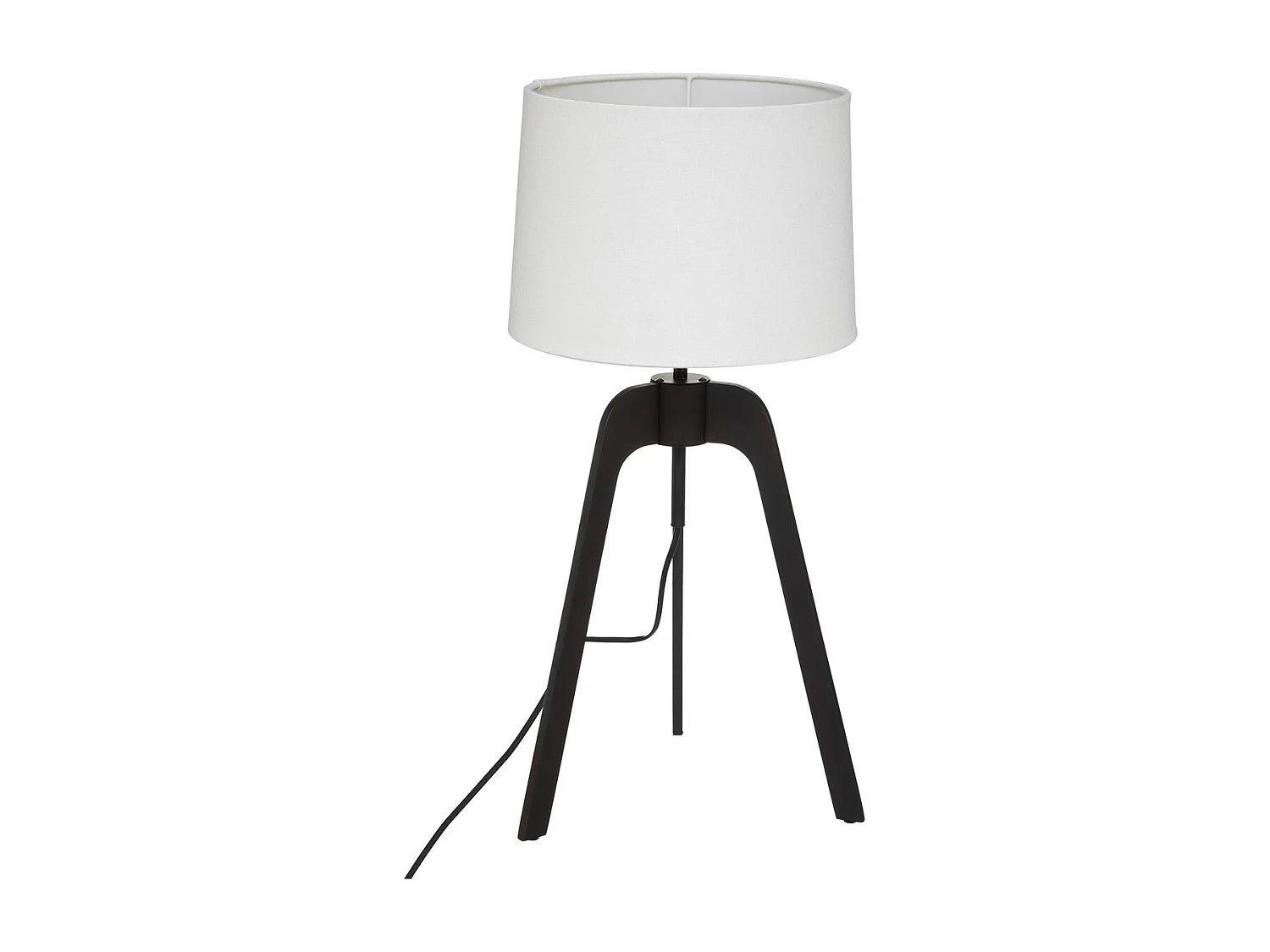 Lampe trépied en Bambou et Métal H 58.5 cm