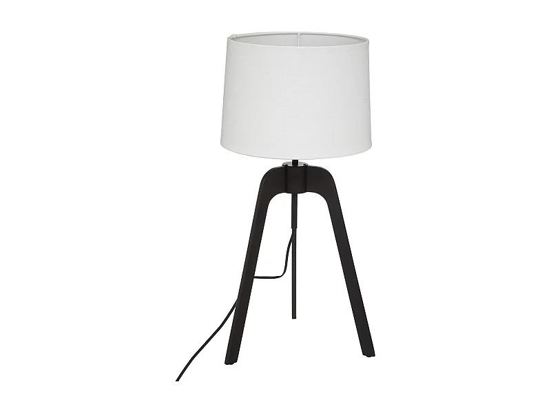 Lampe trépied en Bambou et Métal H 58.5 cm