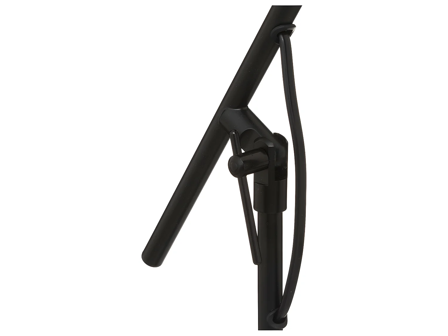 Lampe à poser en Métal et Marbre Noir H 54 cm