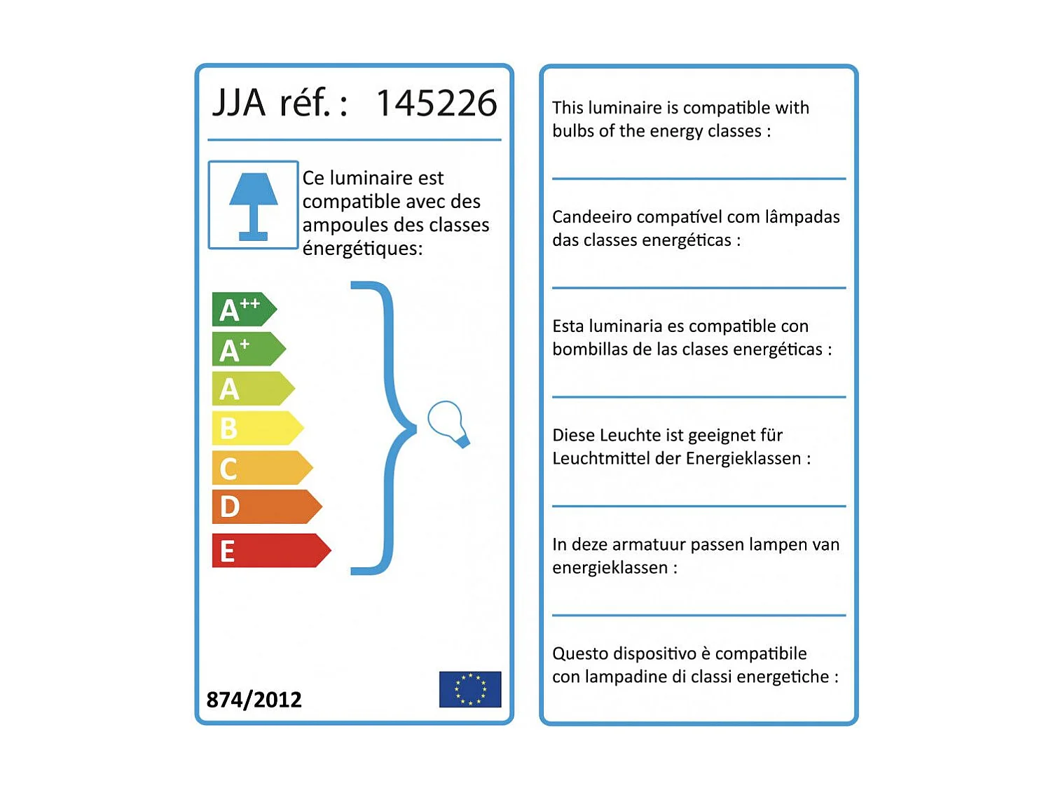 Lámpara de mesa Gong Atmosphera blanco/madera 32x21,5x21,5 cm