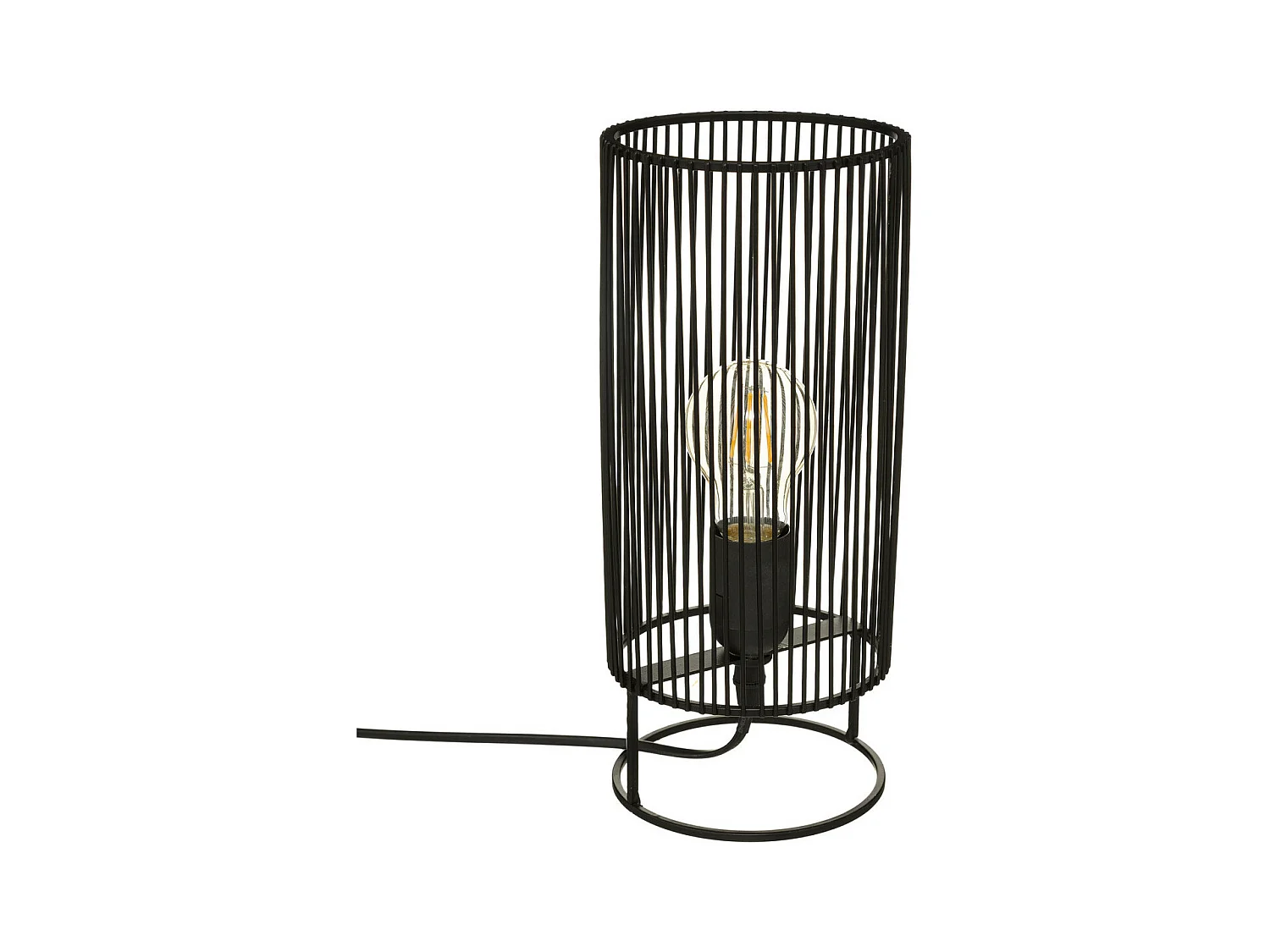 Lampe à poser en Métal Noir H 30 cm