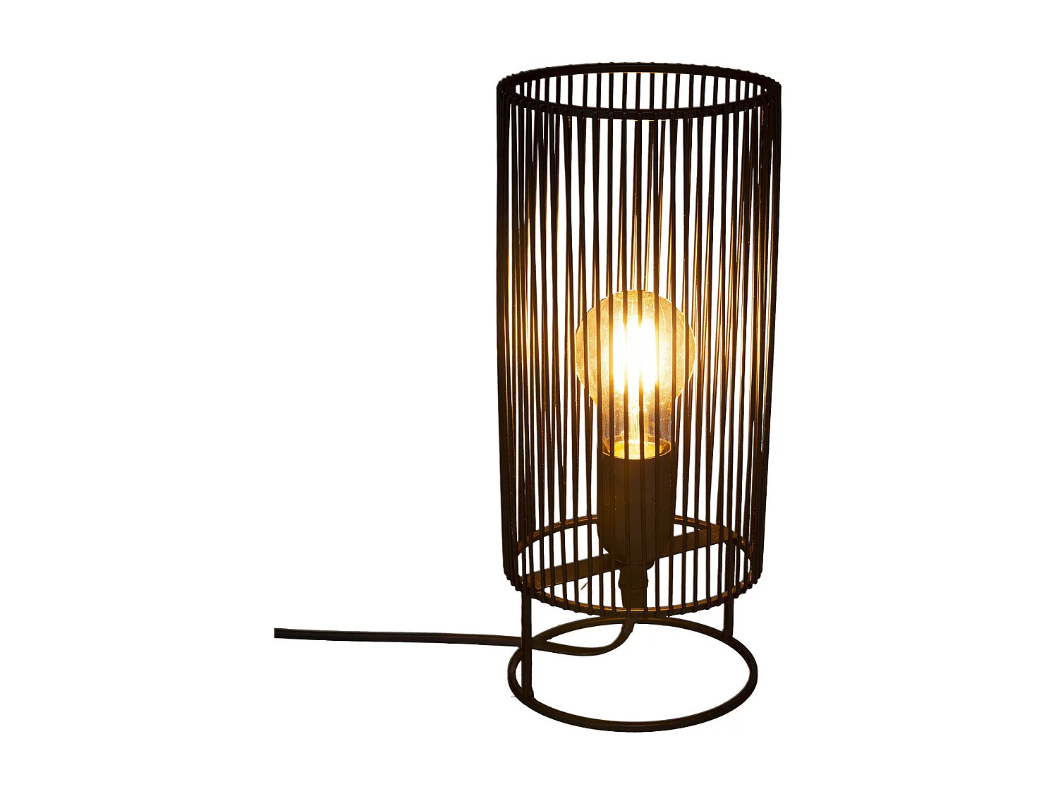 Lampe à poser en Métal Noir H 30 cm