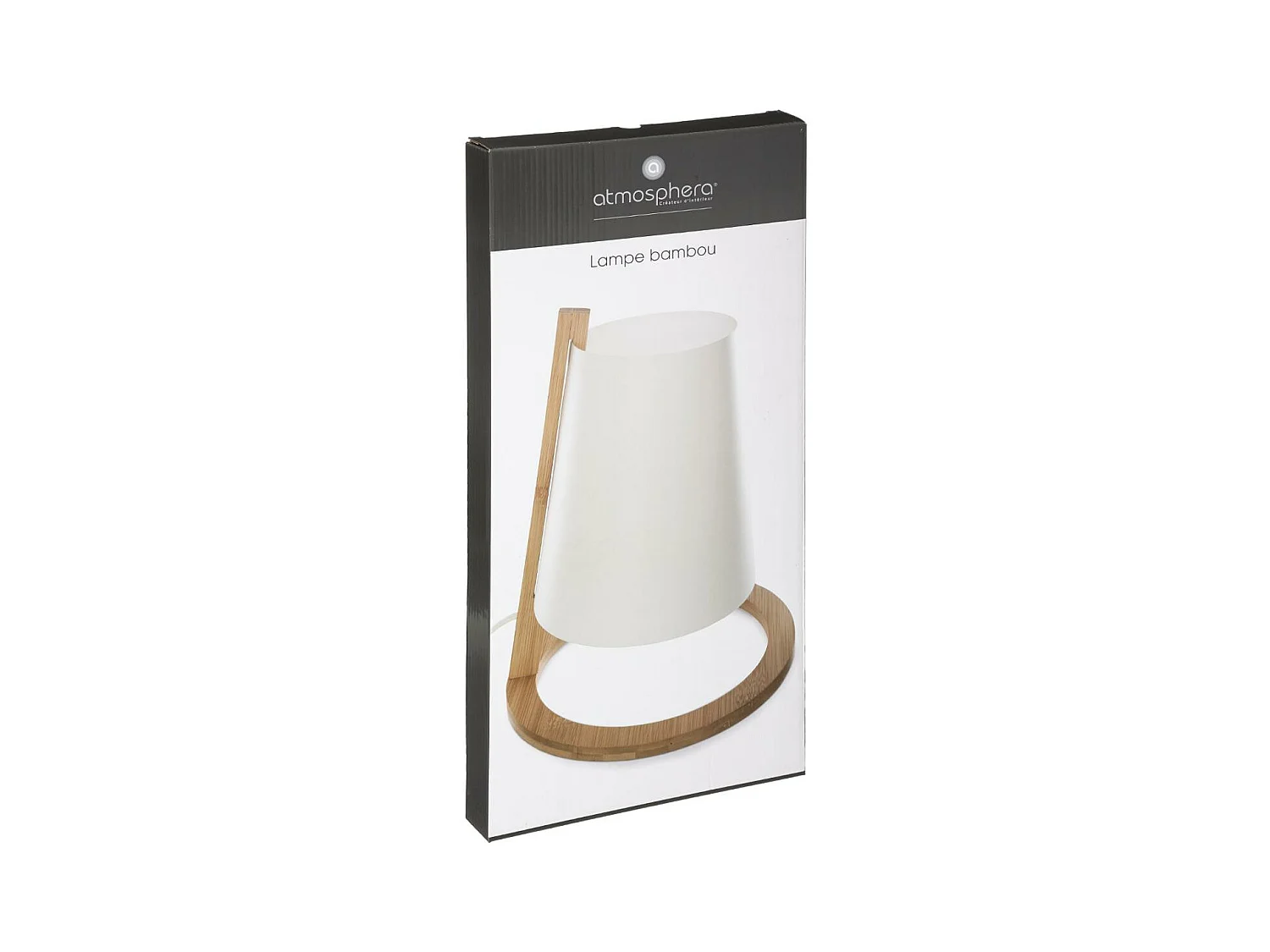 Lampe à poser en Bambou H 26 cm