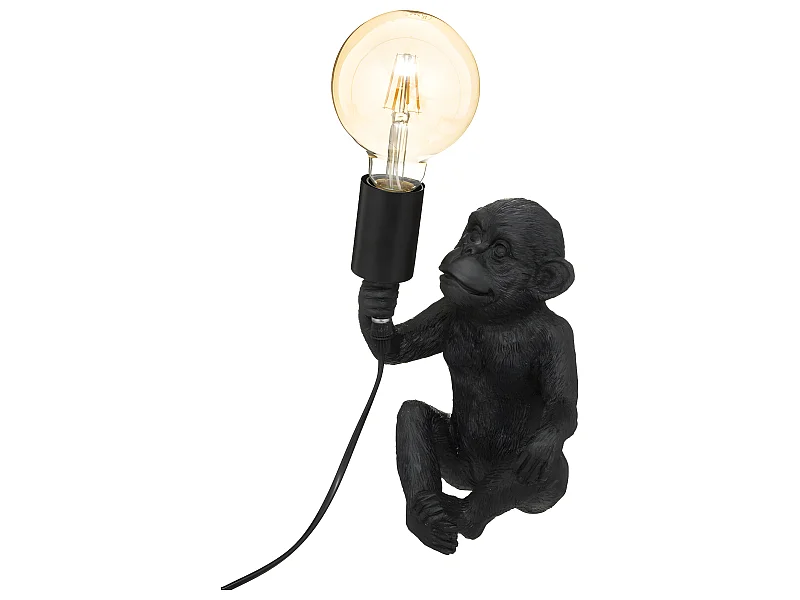 Lampe à poser Singe en Résine H 24,5 cm