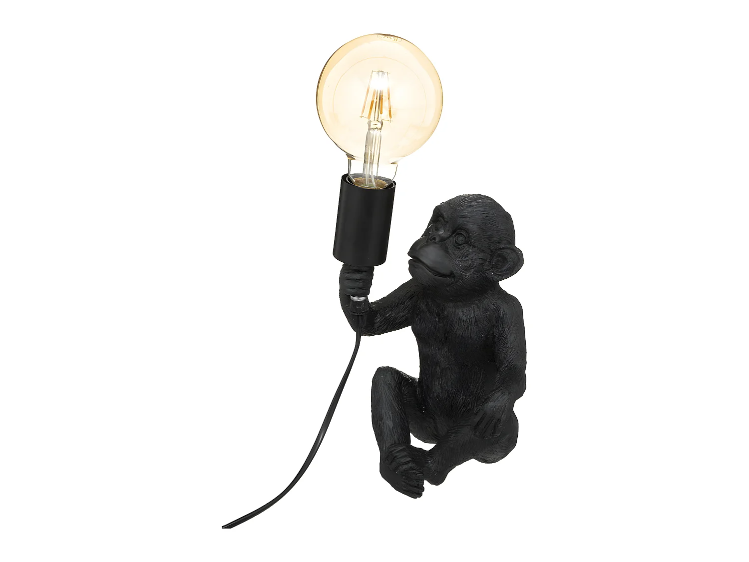 Lampe à poser Singe en Résine H 24,5 cm