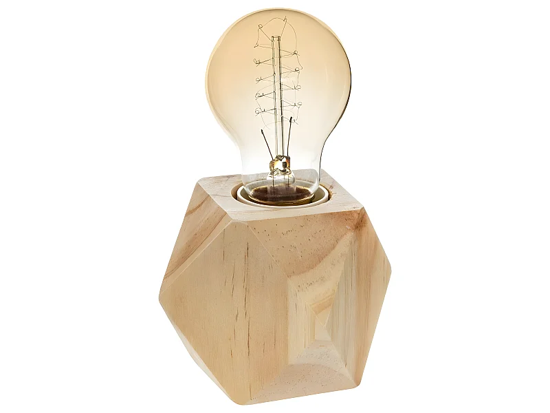 Lampe origami Socle en bois de Pin