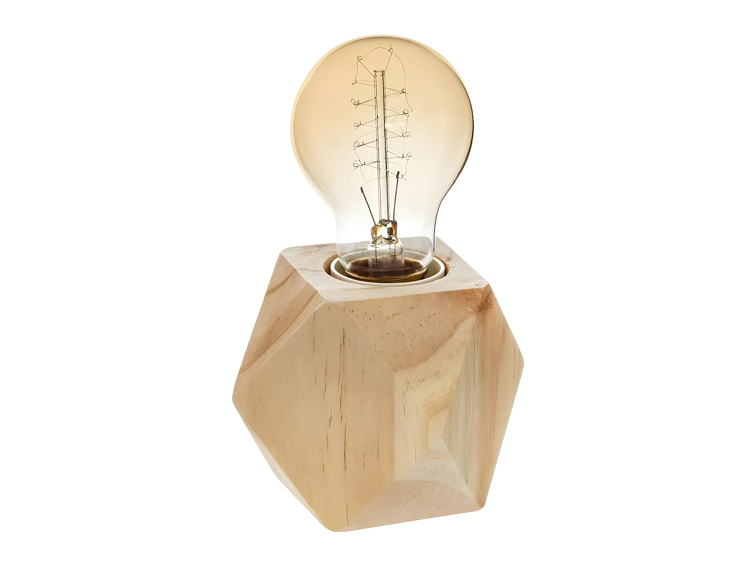 Lampe origami Socle en bois de Pin