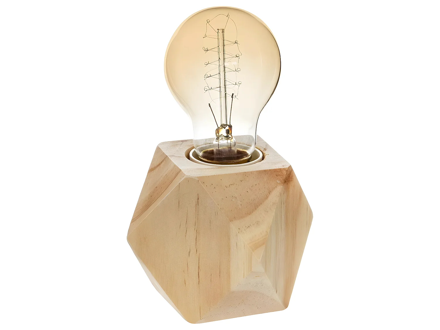 Lampe origami Socle en bois de Pin