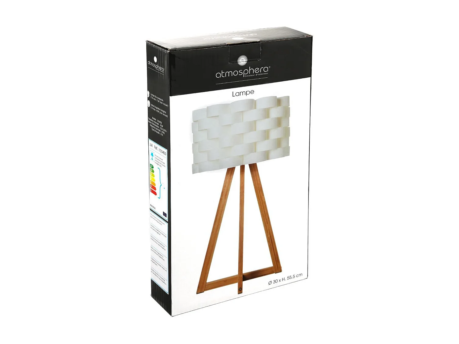 Lampe à poser en Bambou H 55 cm