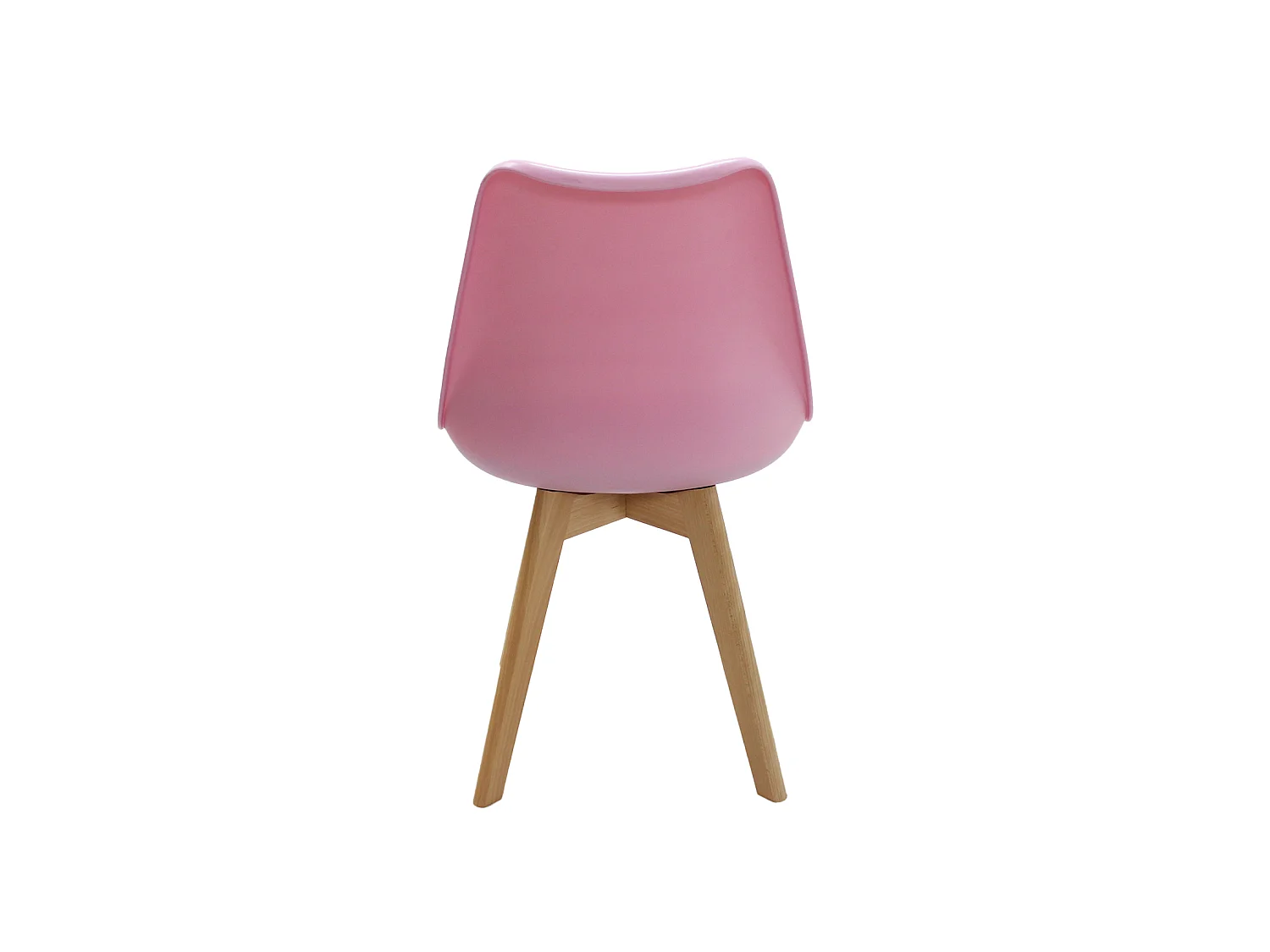 LORENZO - Lot de 6 Chaises Scandinaves - Assise Rembourrée - Rose