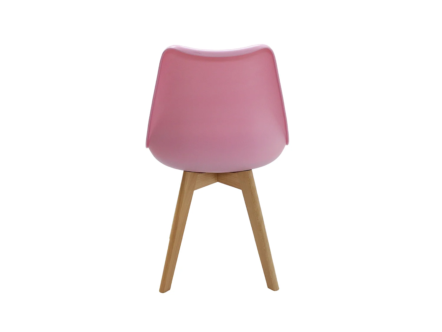 LORENZO - Lot de 6 Chaises Scandinaves - Assise Rembourrée - Rose