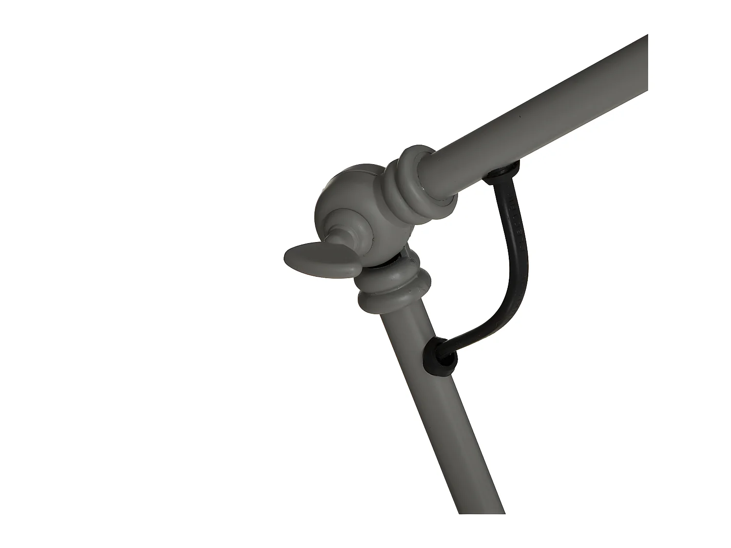 Lampe en métal Gris réglable en hauteur H 62 cm