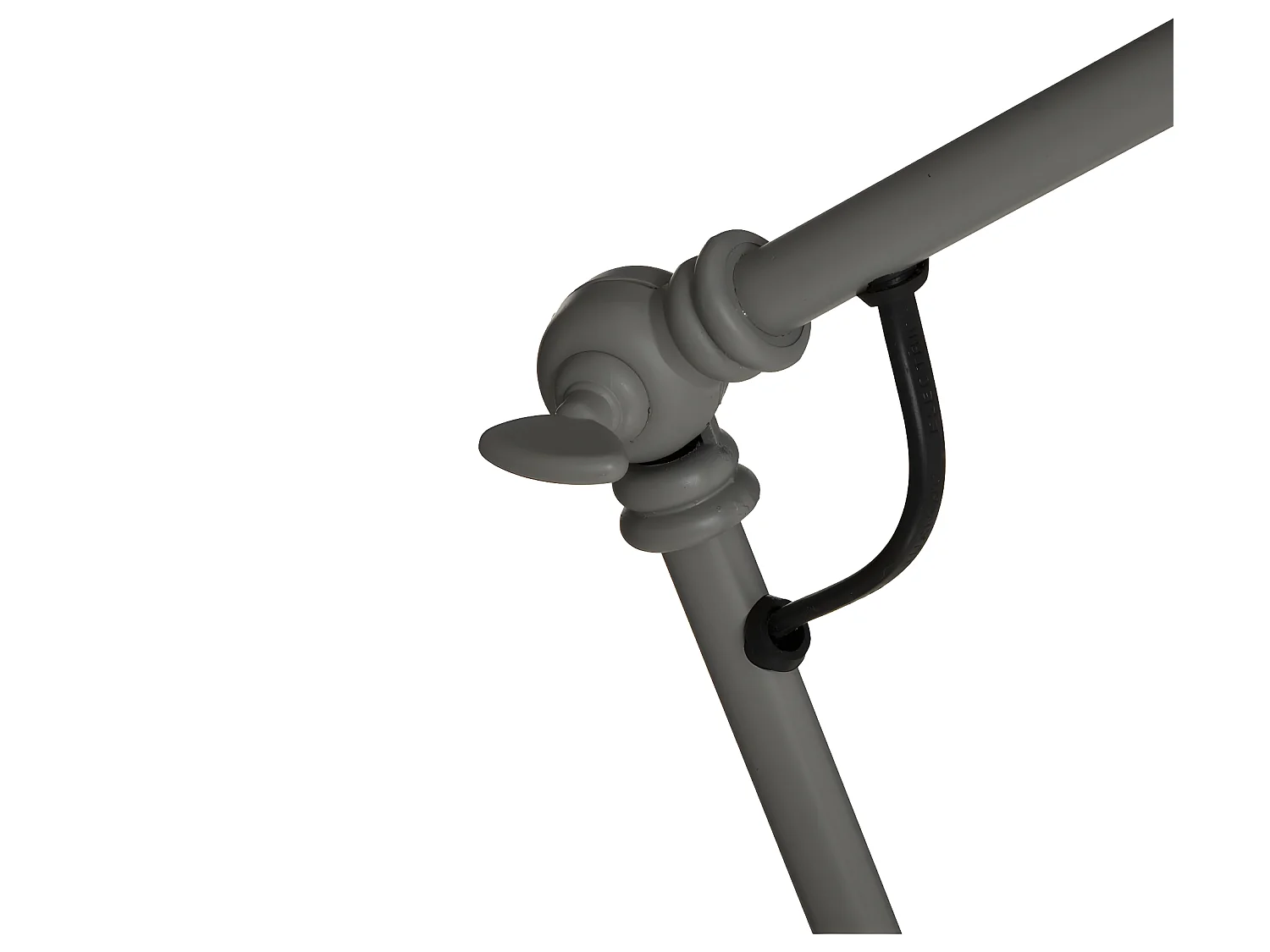 Lampe en métal Gris réglable en hauteur H 62 cm