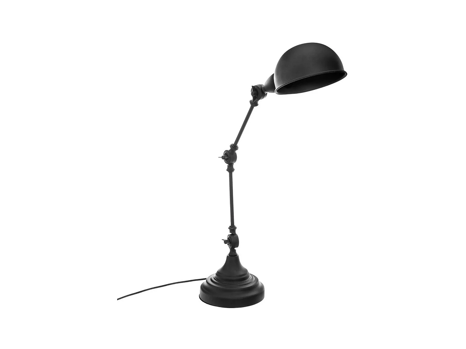 Lampe en métal Noir réglable H 55 cm