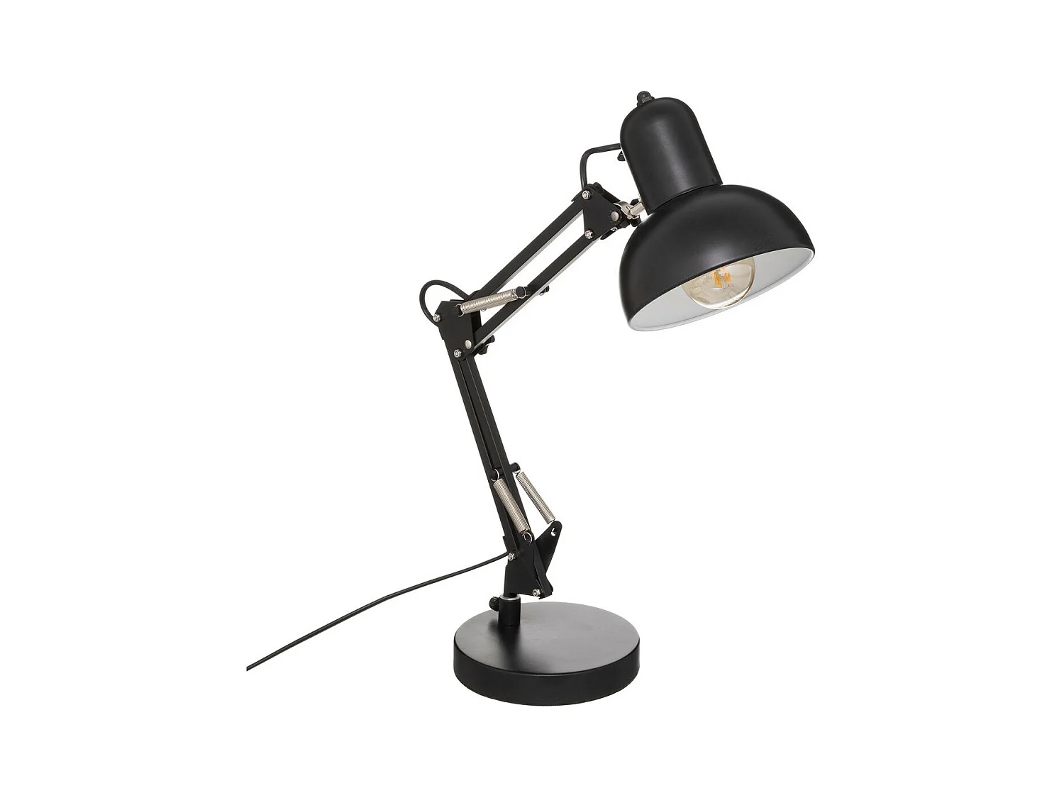 Lampe architecte en Métal Noir H 55.8 cm Lampe style industriel