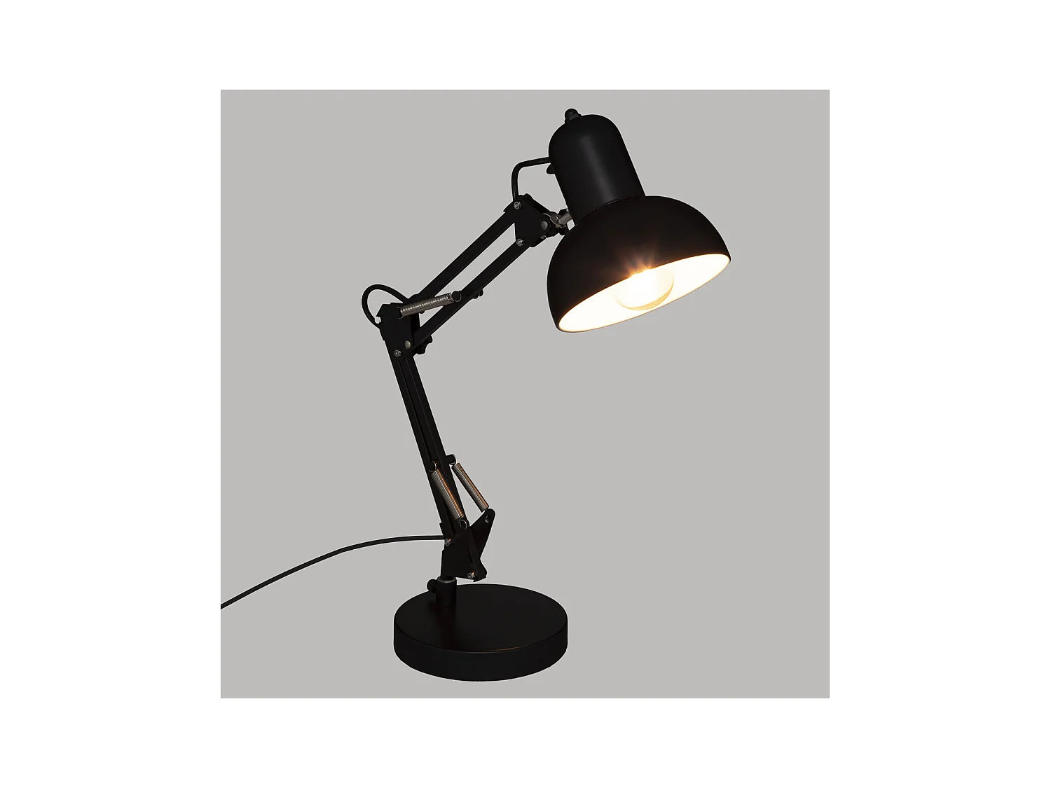 Lampe architecte en Métal Noir H 55.8 cm Lampe style industriel