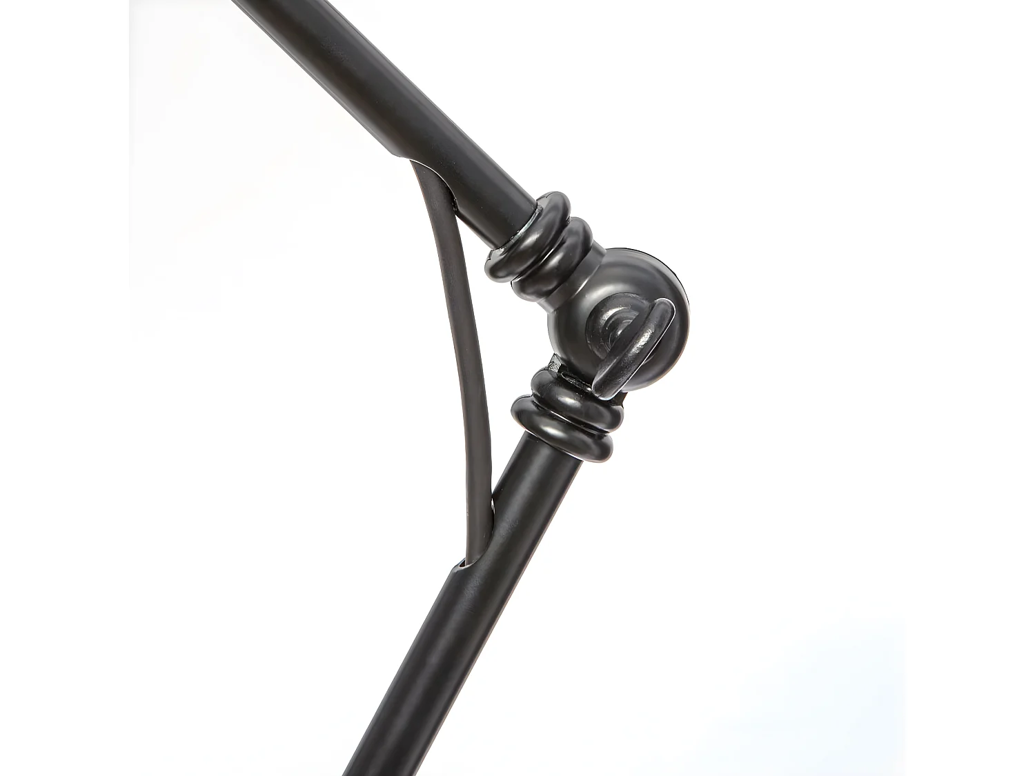 Lampe en métal Noir réglable en hauteur H 62 cm