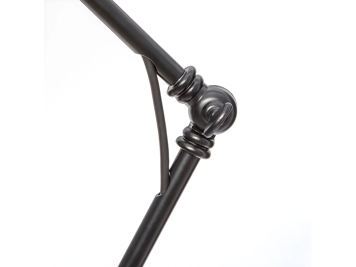 Lampe en métal Noir réglable en hauteur H 62 cm